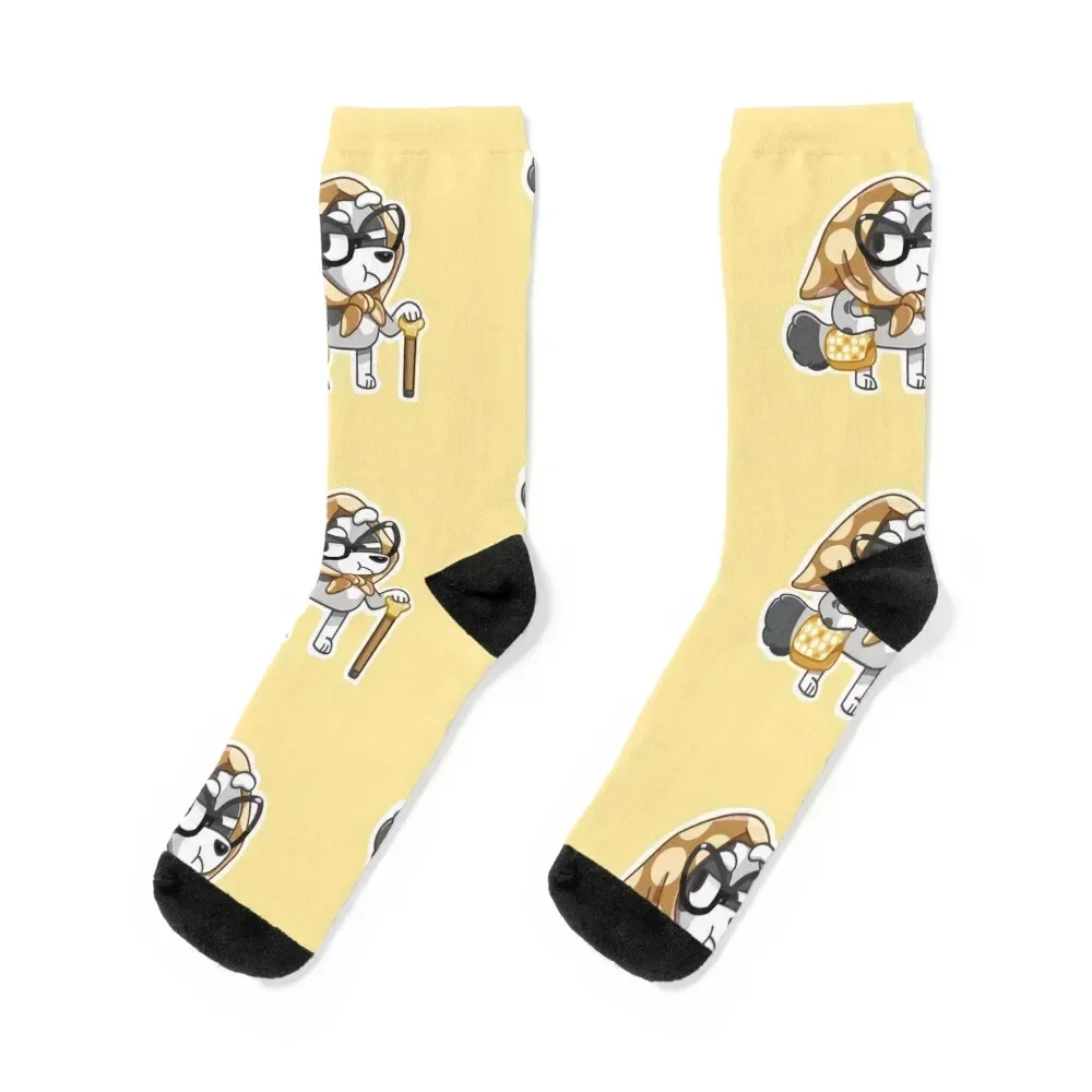 

Cranky Granny Muffin Socks loose winter thermal cute Antiskid soccer Socks Female Men's