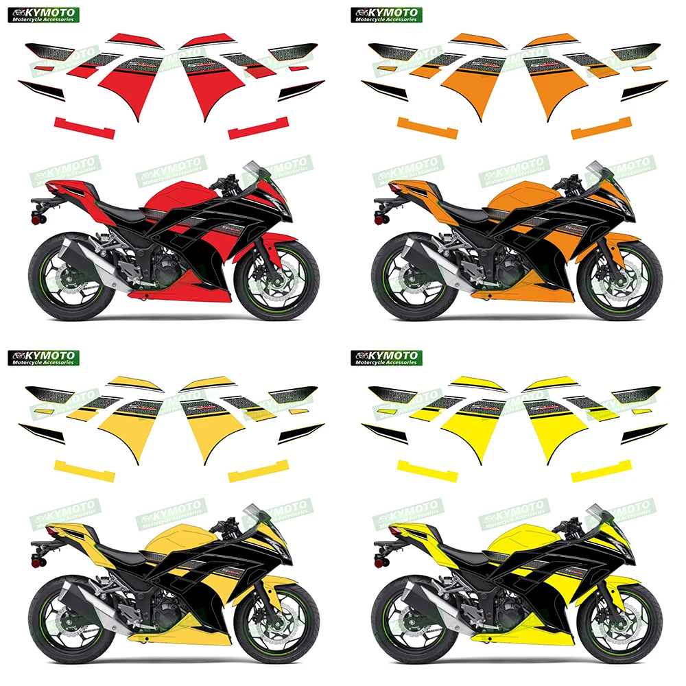 

For Ninja300 Ex300 Ninja 300 motorcycle accessories full car body decals racing decoration fairing helmet windshield sticker