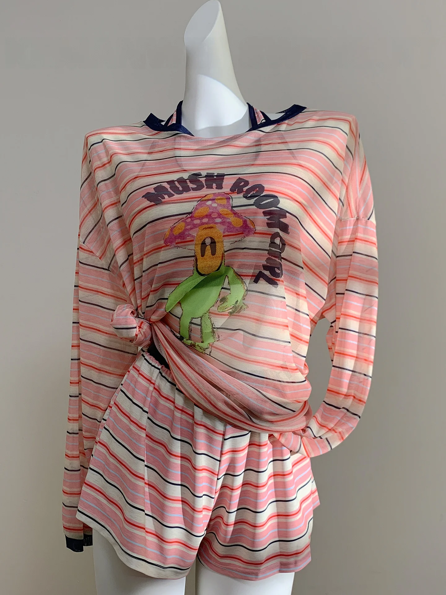 

Комплект бикини Tagkita Cry Tulle из трех предметов: повседневный спортивный женский купальник для пляжа, с длинными рукавами, круглым вырезом, из полиэстера и спандекса