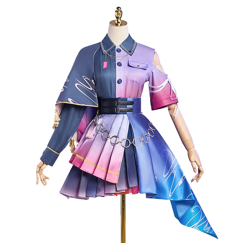 AKIYAMA MIZUKI Disfraz de cosplay para Halloween, fiesta de juegos de rol de Navidad, juego de exposición de cómic, PJSK nuevo 4 aniversario