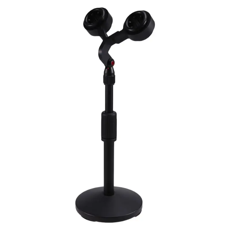 T23C Dual Microphone Stand Kit For SM57 Universal Twin Support Shock Mount Presidential Microphone Installation
