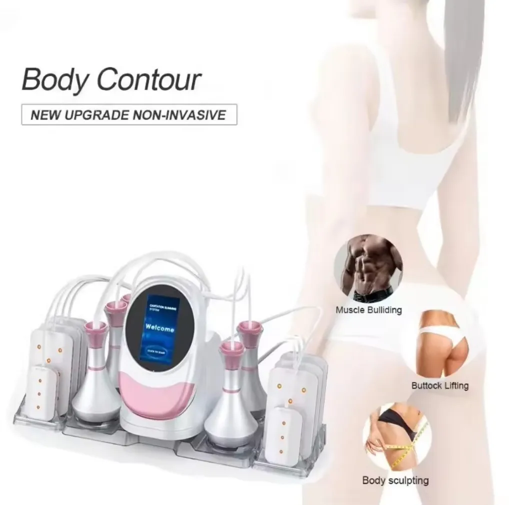 Custom logo Beauty 80k Body Slimming Machine Skin Tightening Device 6-in-1 Multifunctional Beauty Equipment for Home Salon Spa