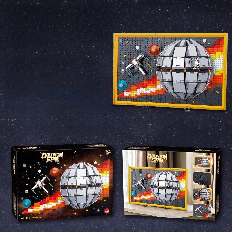 Forgotten Star Building Blocks Creative Hand-assembled Simulation Planet Toy Desktop Ornament Collection Model Birthday Gift #6