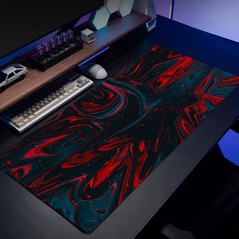 Arte líquida Mouse Pad XXL Endless Player Computer Desk Pads Acessórios de Escritório Jogo Profissional Non-Slip LargeDIY Desk mats