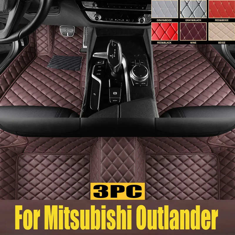 

TPE Custom Car Floor Mats For Mitsubishi Outlander 2019 2020 2021 Waterproof Carpet Auto Interior trunk mat