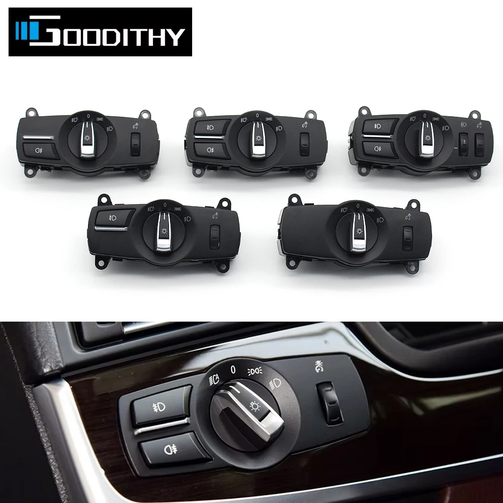 Car Headlight Switch Lamp Rotation Button Assembly For BMW 5 5GT 6 7 X3 X4 Series F10 F07 F06 F01 F25 F26 520 525 530 640 730