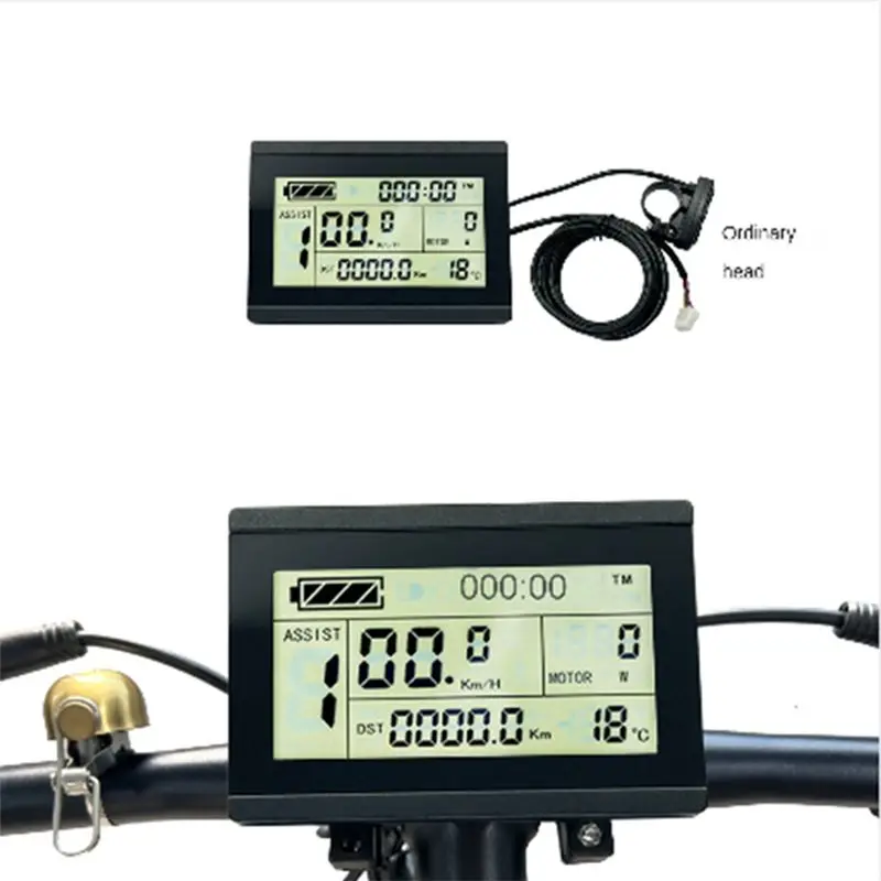 

Oct.347 36V 48V 250W Electric Bicycle 15A Sine Wave Common Head Controller with LCD3U Meter Electric Bicycle Light Display
