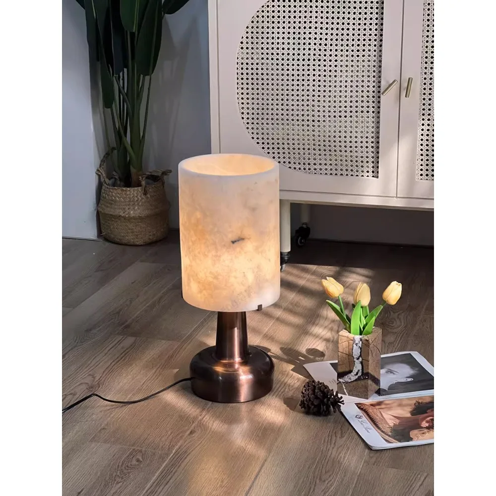 Medieval marble designer simple hotel sales office model room living room bedside bedroom table lamp