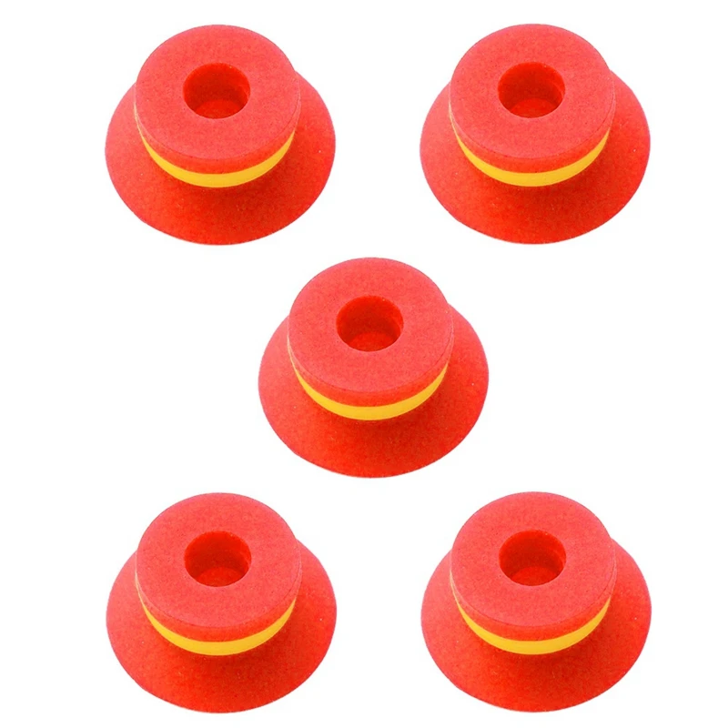 HLZS-Industrial Flat Vacuum Suction Cup F Series Single-Layer Silicone Robotic Arm Accessory With Ribs,Pack Of 5 Pcs