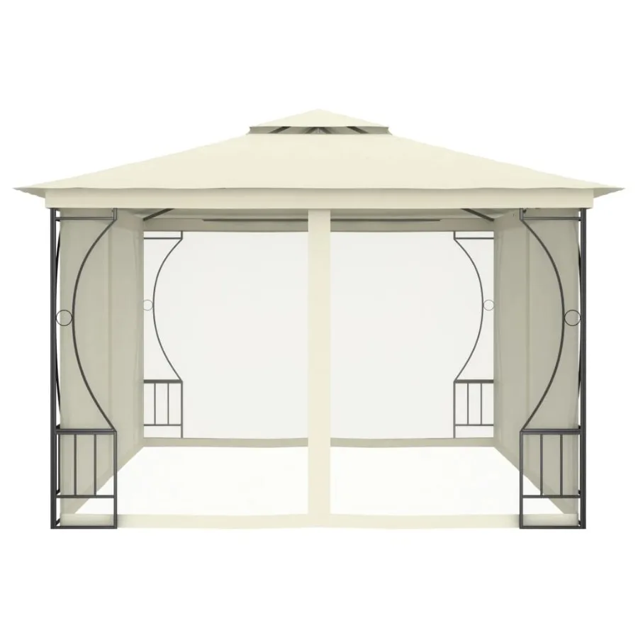 Gazebo with Nets 9.8'x13.1'x8.7' Cream