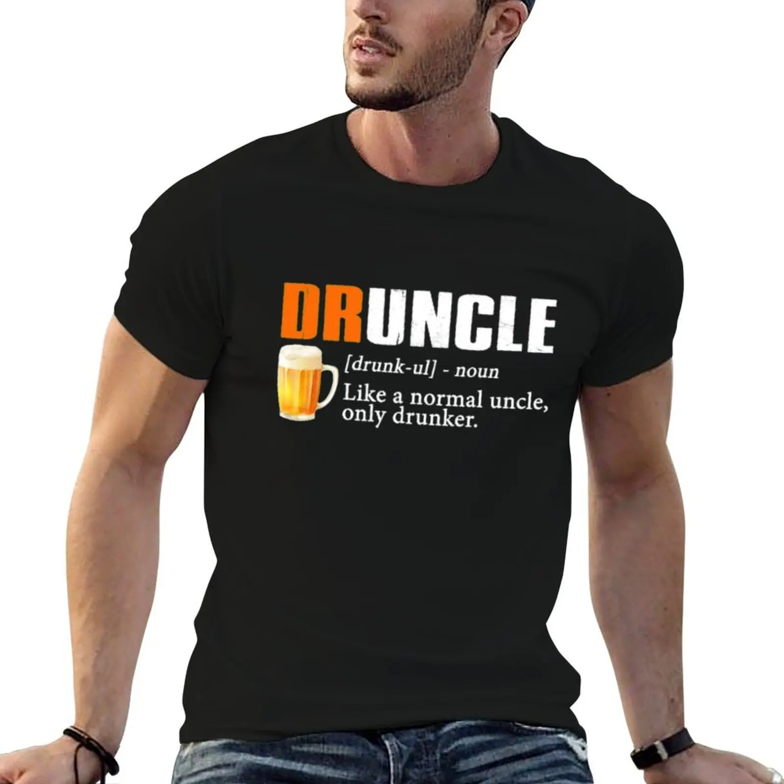 Druncle Shirt - Funny Gift for Uncle Beer Lover T-Shirt anime stuff korean fashion mens t shirt