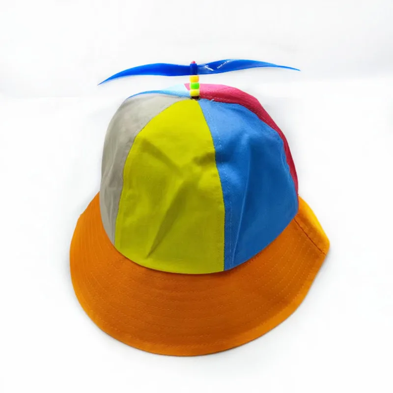 20 Farben Lustiger Propeller Regenbogen-Hubschrauber-Baseballkappe Größe S&L Unisex Kinder Teenager Kleine Köpfe Zylinder für Männer Frauen – Detail 30
