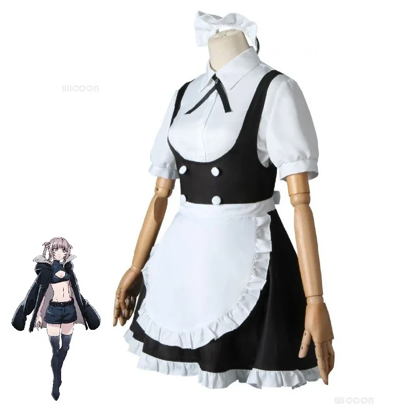 Anime CALL OF THE NIGHT Unisex Cool Cloak Jacket Denture Wig Loli Maid Halloween Suit Nanakusa Nazuna Cosplay Costume Adult
