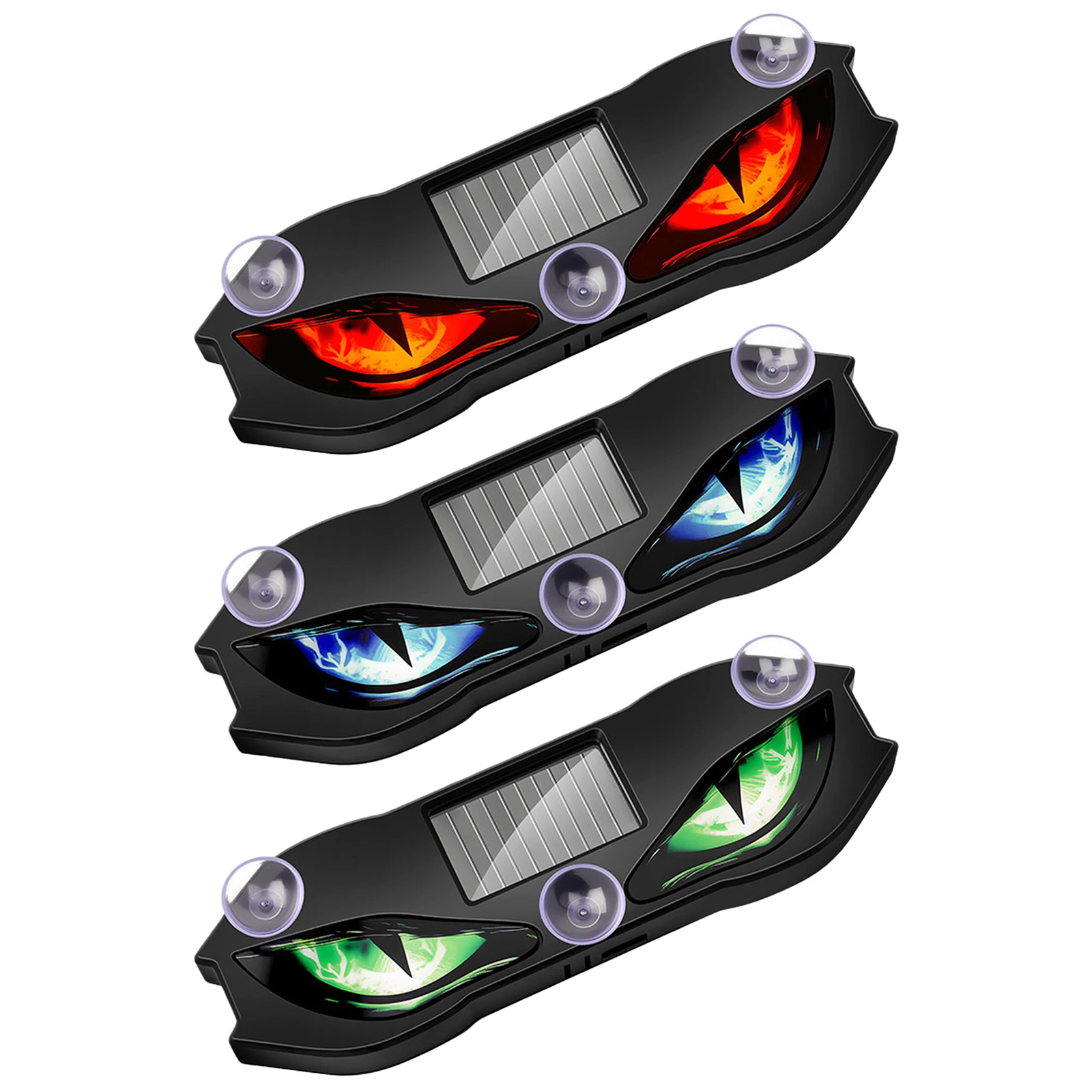 Solar Eyes Light Solar Powered & USB Charging Easy Installation & Reflective Beam Warning for SUV Truck Van Decoration