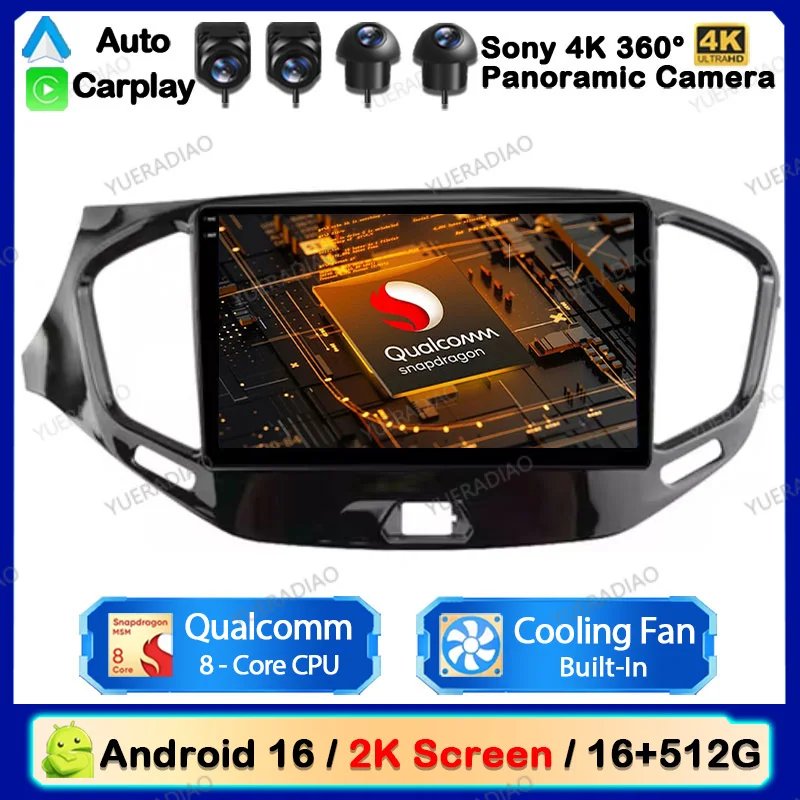 Android 16 Car Radio For LADA Vesta Cross Sport 2015 - 2022 Multimedia Stereo Video Player NAVI GPS 4G LTE 5G WIFI Head Unit DSP