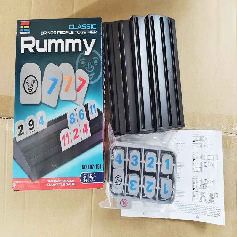 

Digital Card Storage Game Children's Domino English Version Mahjong Digital Game Entertainment Parent Child Board Game Puzzle