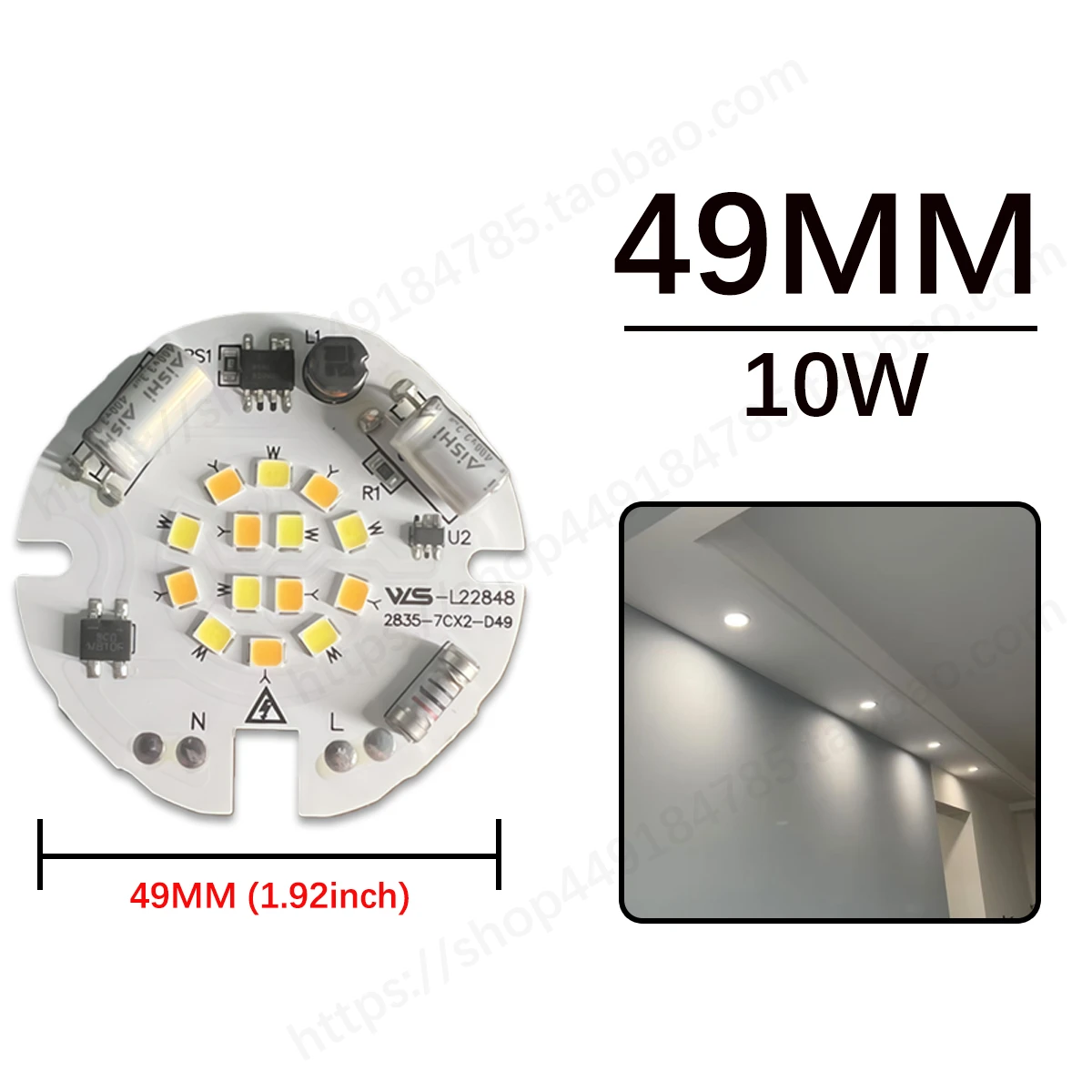AC220V LED 10W 15W Round Warm White Neutral Light Chip For DIY Lamp Bulb Spotlight Downlight Light Source Lighting