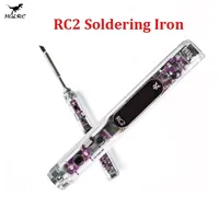 HGLRC RC2 Soldering Iron OLED HD Display Smart Constant Temperature Compatible with TS / T12 Soldering Lron Tips for FPV Drone