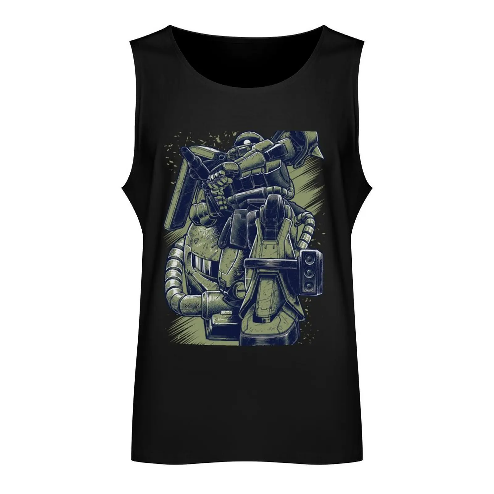 ZAKU Tank Top Men's gym Fitness men clothing Men gym sportswear clothes for men