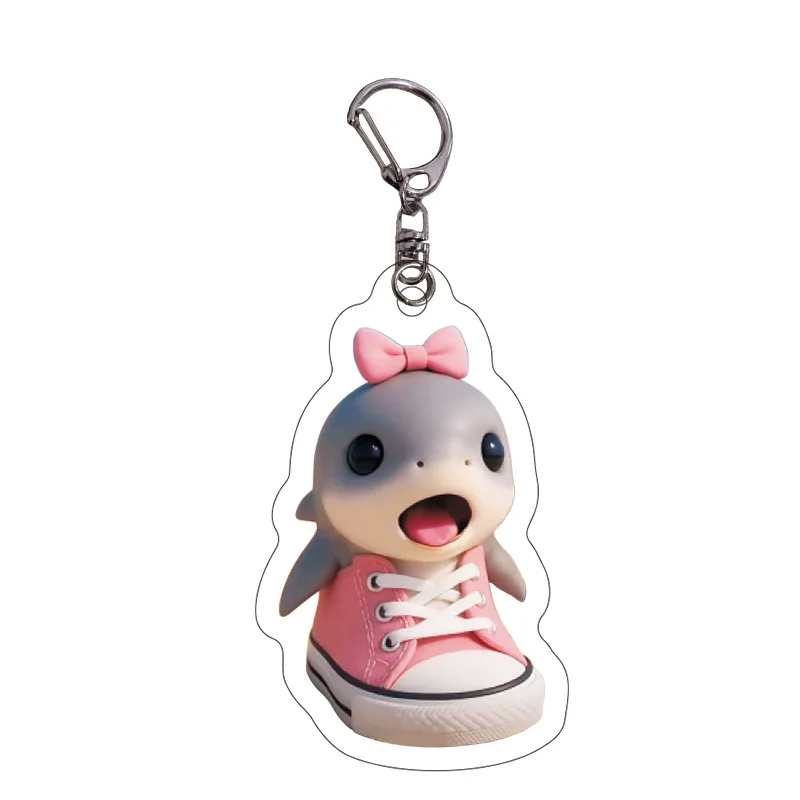 Italian Brainrot Series Acrylic Keychains Hot AI  Animals Tung Tung Sahur Keyring Cartoon Bag Pendant Accessories Birthday Gifts