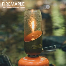 Fire Maple Orange Copper Gas Lantern Outdoor Romantic Ambiance Gas Lamp Isobutane Fuel Lights for Camping Hiking Backpacking