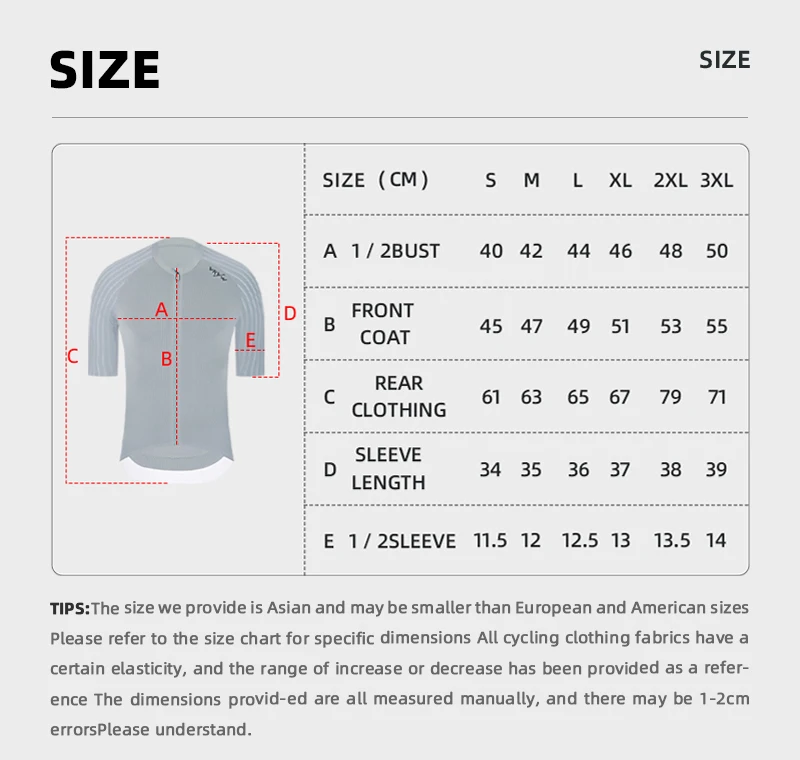 YKYWBIKE Herren-Radtrikot, 2026, Sommer, Rennrad-Shirt, YKK-Reißverschluss, Fahrradtrikot, atmungsaktiv, aerodynamisch, Raglanärmel – Detail 6