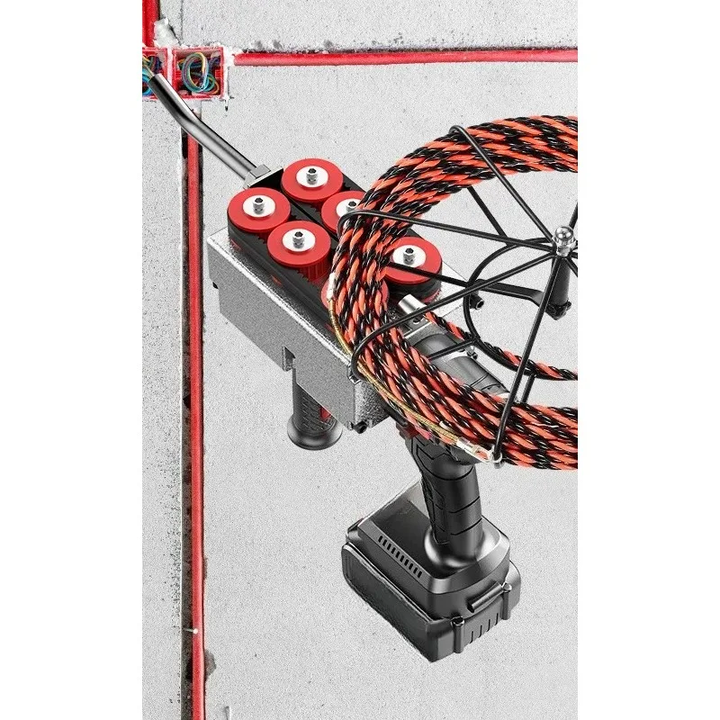 

Brushless Cable Pulling Machine, Battery Powered 30M Electric Wire Threading Tool