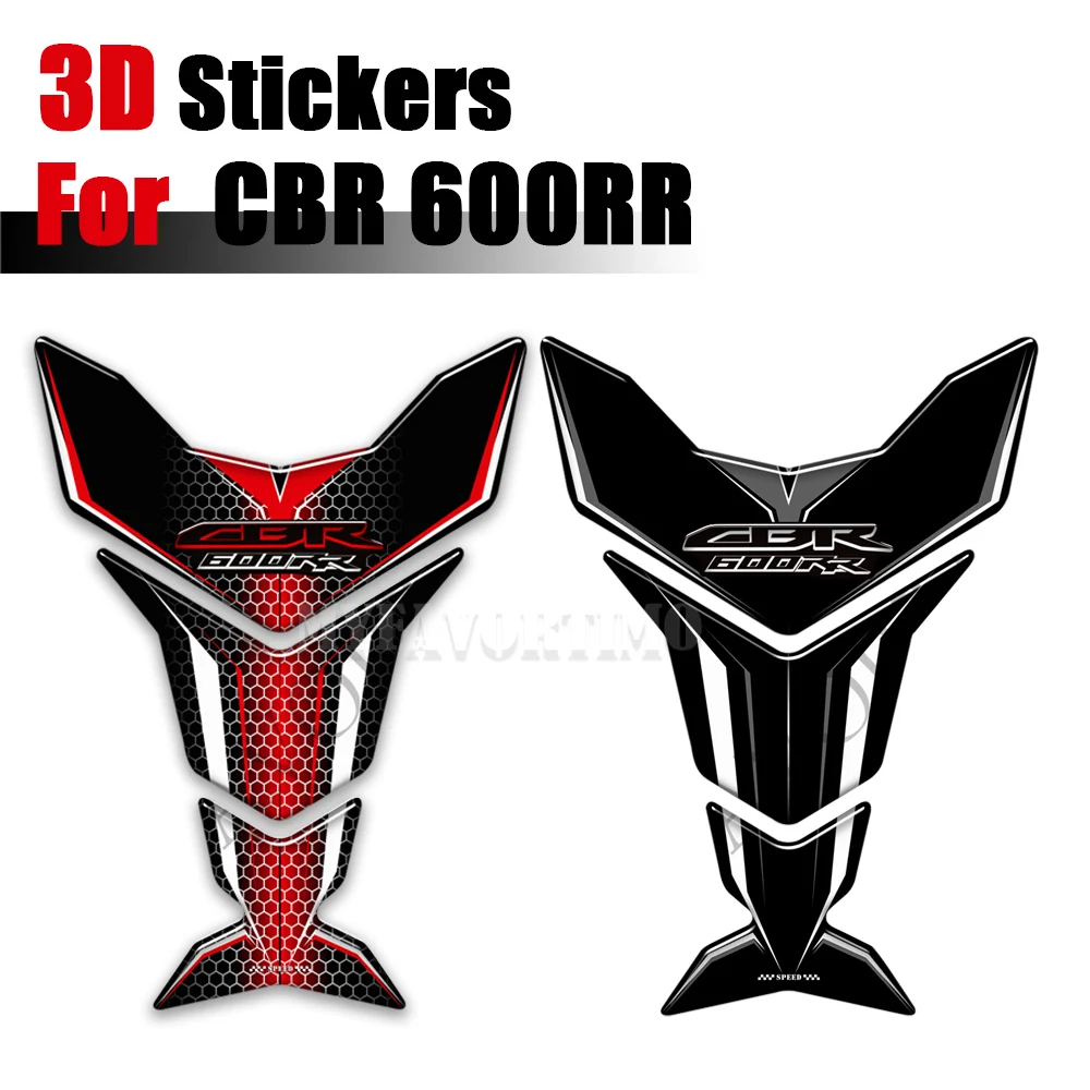

Motorcycle Sticker 3D Gel Fuel Tank Side Pad Fishbone Applique Protection Board Kit FOR Honda CBR 600RR CBR600RR 2013 - 2022