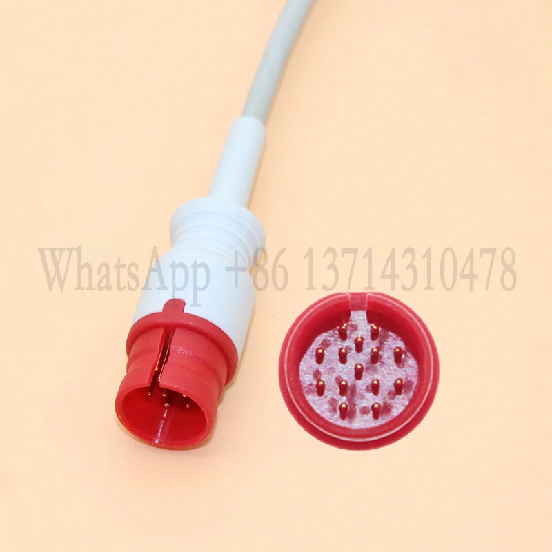 2023 New Compatible World Life WL80 Monitor 14Pins to Utah IBP Adapter Cable for Pressure Transducer.