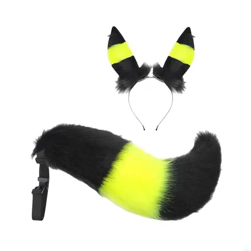 Anime Halloween Cosplay Costume Animal Ears Headband Foxes Costume Accessories 