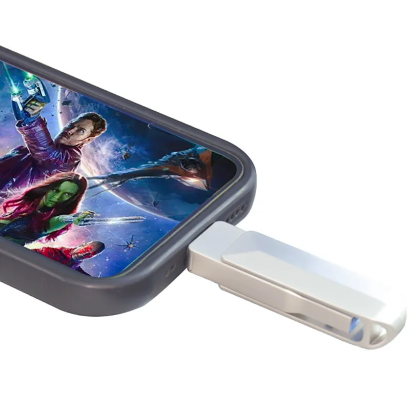 Unidad Flash USB 128 para teléfono móvil, Pendrive OTG de 256GB, 64GB, 32GB, 3,0 GB, para X/XR/XS/ 8/7/6/Pad