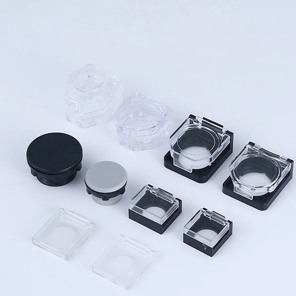 

4pcs Transparent Button Protector For Emergency Stop Switch Plastic Cover Replaceable Button Cover Wear-Resistant Protective