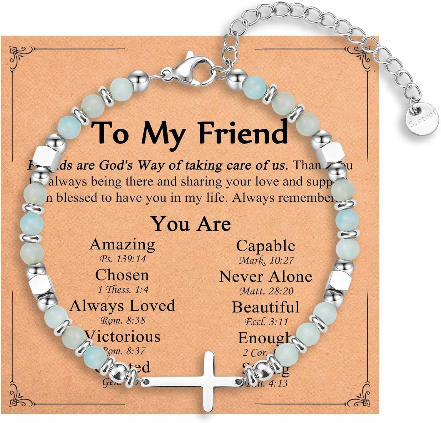 Christian Gifts for Daughter Granddaughter Sister in Christ Friend Niece on Birthday Christmas Easter Valentines Day Graduation