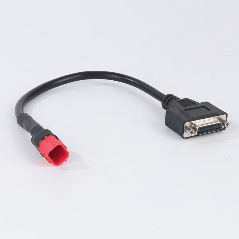 DB 15pin To 6 Pin Cable for Honda 6P Motorcycle Transfer Line DB15 Convert to OBD 6Pin Connector Diagnosis OBD Extension Wire