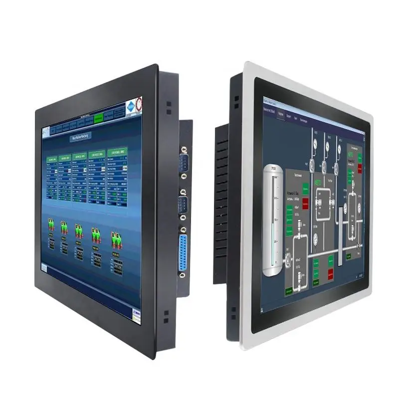 

Small Size 8 Inch Wide Screen Aluminum Brushed Industrial Win 10 Touch Screen Panel Pc with Usb Port