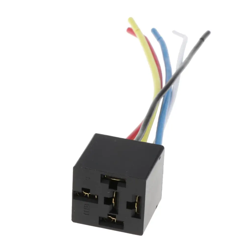 Car Relay Harness Socket Five Wire 130mm Cable Universal Automotive Relay Harness for Wiring Upgrade