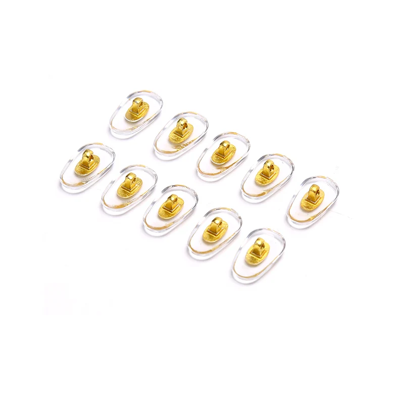 10 أزواج من وسادات الأنف المصنوعة من السيليكون المضادة للانزلاق في غرفة الهواء لملحقات النظارات البصرية #5