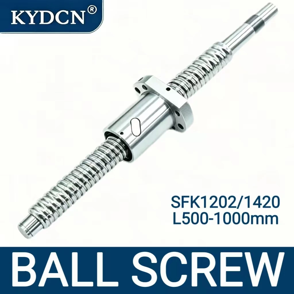 Miniature Ball Screw SFK1202 SFK1402 CNC Diameter 12/14mm Micro Ball Screw for CNC 3D Printer 600mm-950mm End Machining
