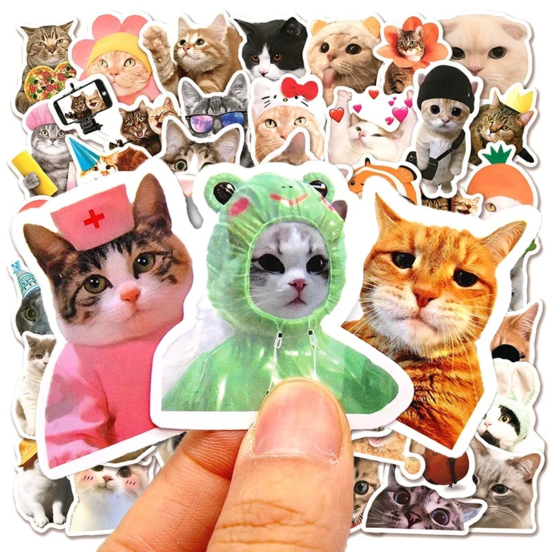 10/50/100PCS Trend Animation Nette Katze Graffiti Aufkleber Koffer Auto Tasse DIY Wasserdichte Graffiti Aufkleber Kinder spielzeug Aufkleber