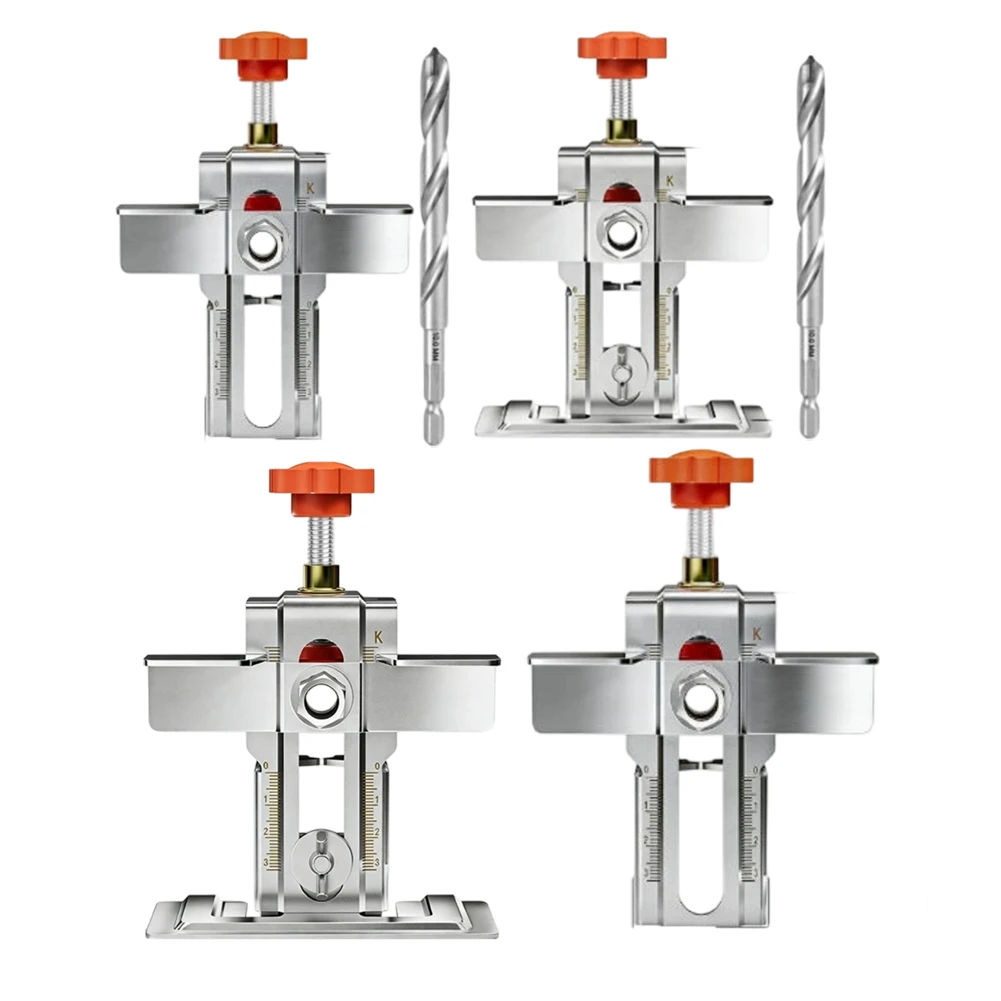 

1pc Cabinet Door Installation Tool Stainless Steel Cabinet Frame Fixture Household Portable Cabinet Door Mounting Jig Bracket