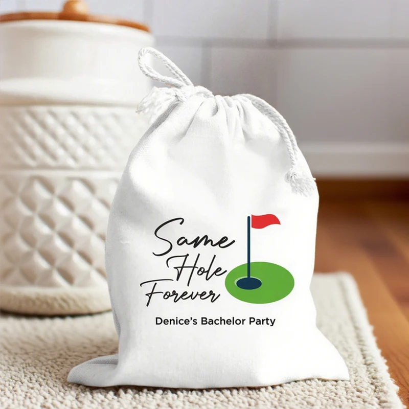 

5pcs Personalized Same Hole Forever Gift Bag Golf Bachelorette Party Hangover Recovery Kit Bags Custom Wedding Party Decoration