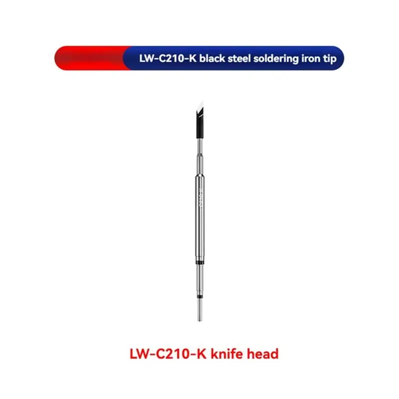 ABUG-3PCS LW-C210 Lead Free Soldering Iron Tips For Soldering Station Handle Heating Core For Mobile Phone Repair Tools