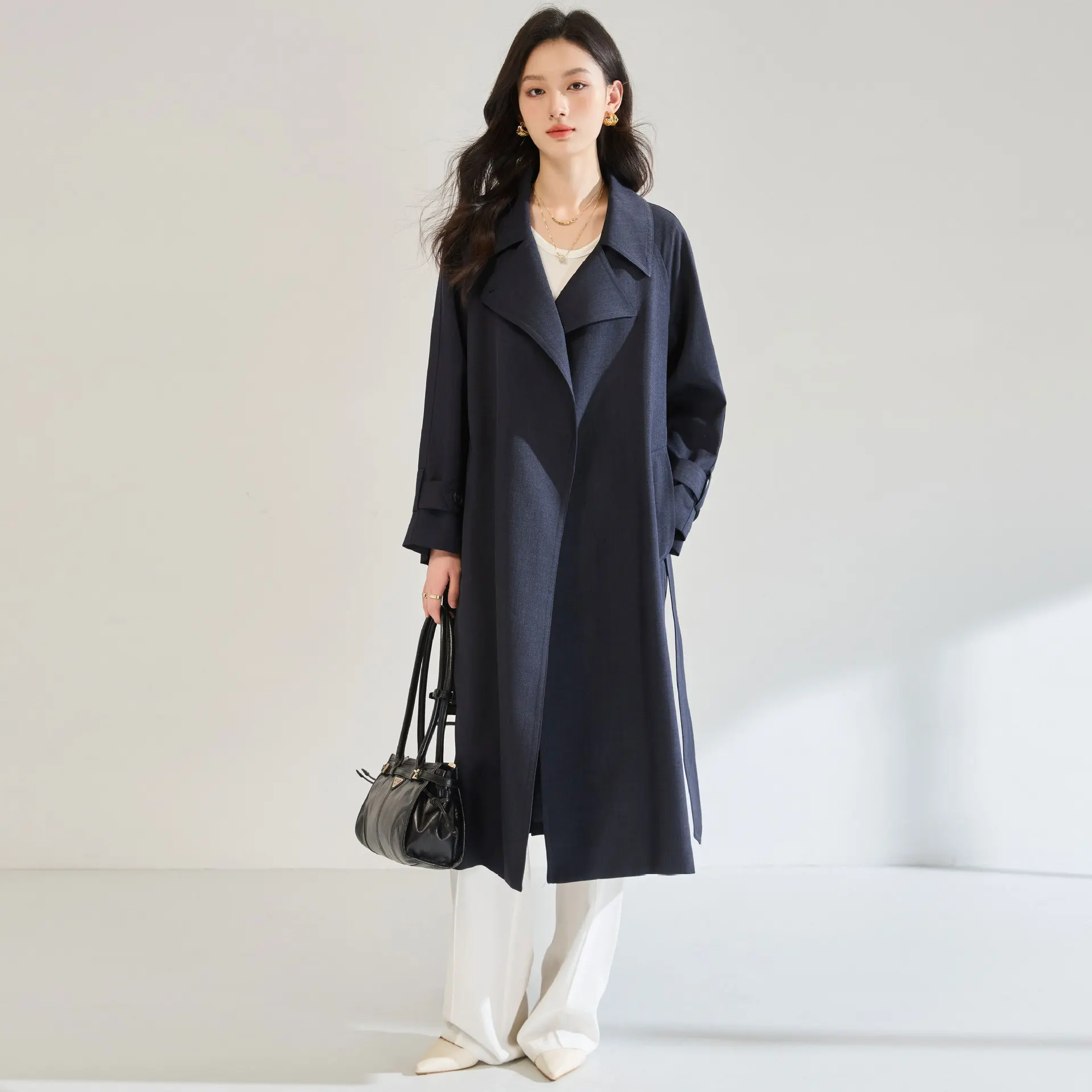 High Quality Coat Spring British Medium Long Trench Coat Commuter