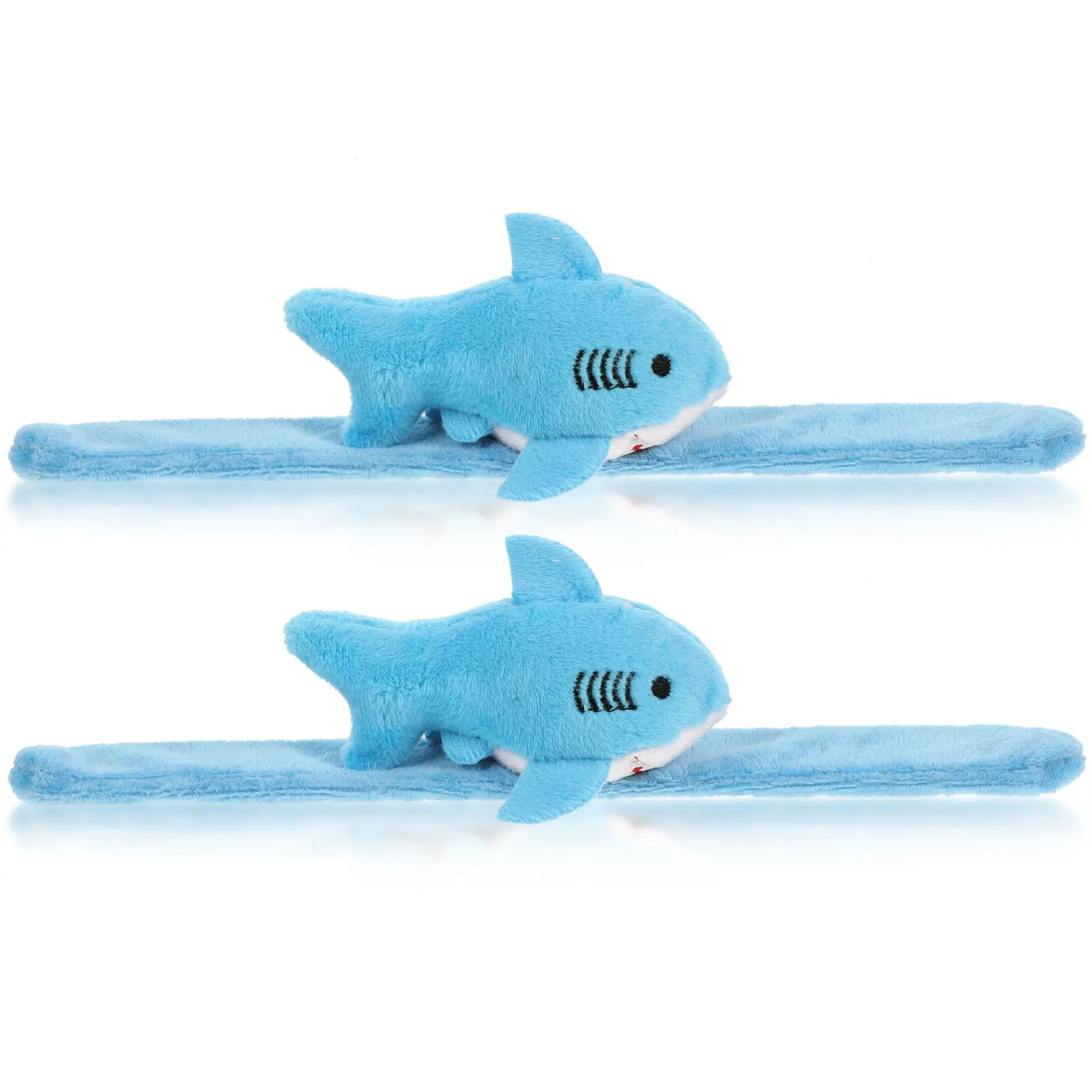 

2Pcs Shark Slap Bracelets Kids Animal Snap Bands Soft Wristbands Party Favors Halloween Festival Birthday Accessories