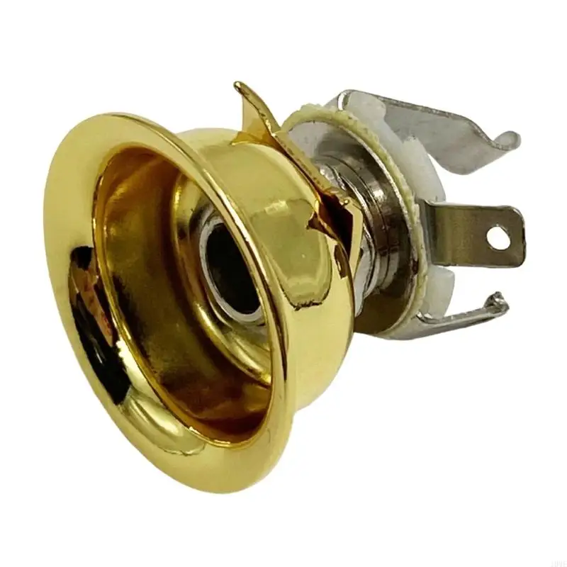 Mono Instrument Jacks Electric Guitar Jacks Single Channel Guitar Plug Metal Texture for Electric Guitar and Bass JOME