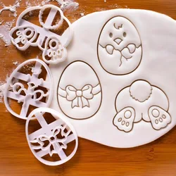 Easter Cookie Cutter Pastry Easter Bunny Rabbit Biscuit Molds Kitchen Accessories Baking Tool Kids Gift Easter Decoration