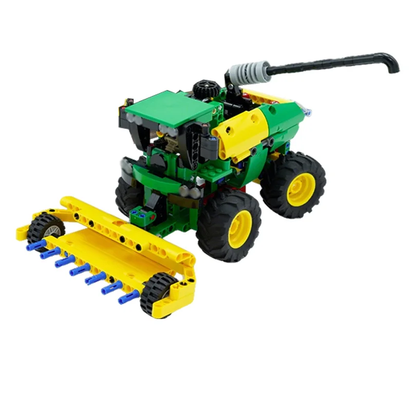City Car Model MOC Building Bricks Classic Combine Harvester Modular Technology Children Holiday Gifts Assemble Toys Suit