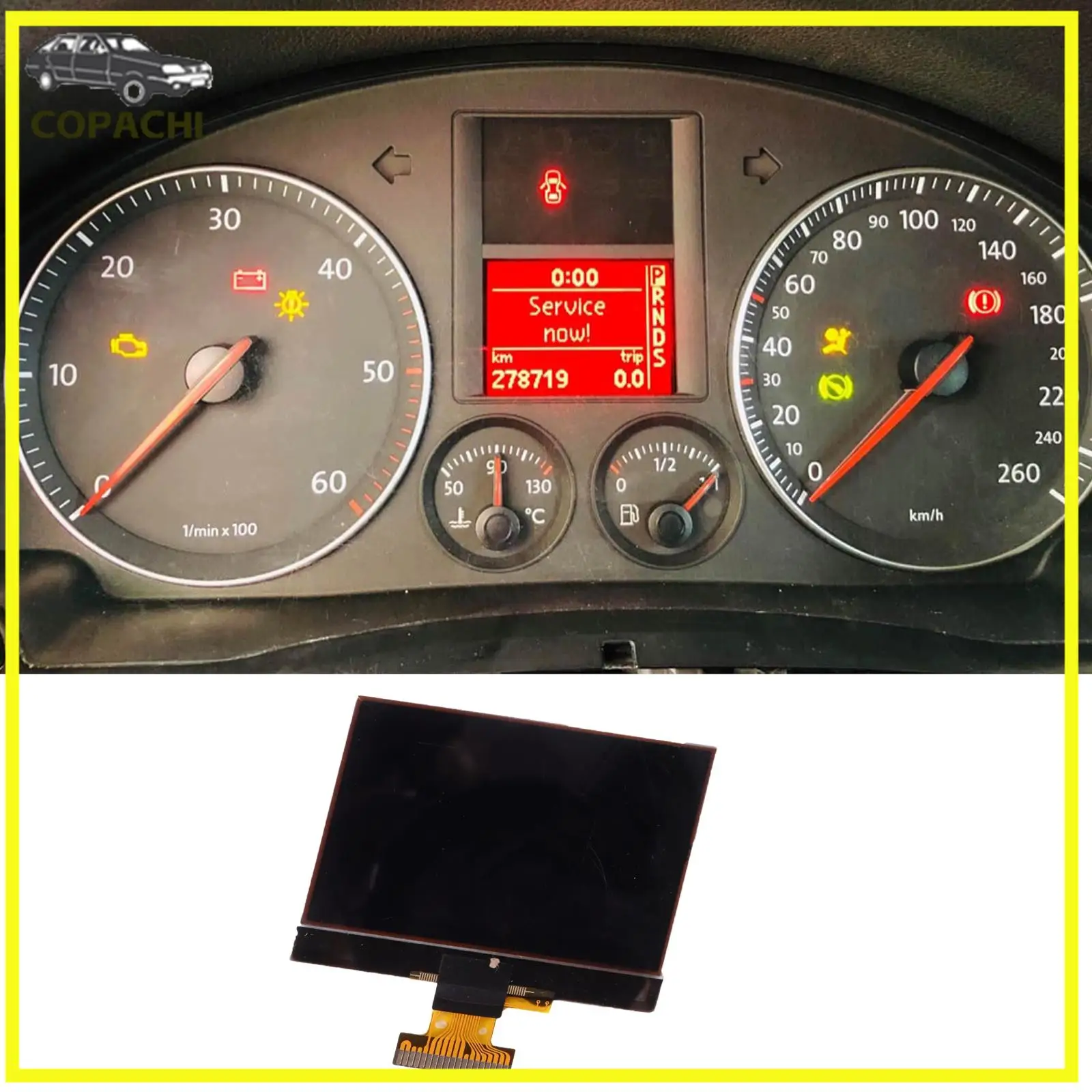 

1TD920862 92290206 Dashboard LCD Display Screen For Golf V/Touran/Passat/Jetta Car Accessories Interior Parts Instrument Cluster