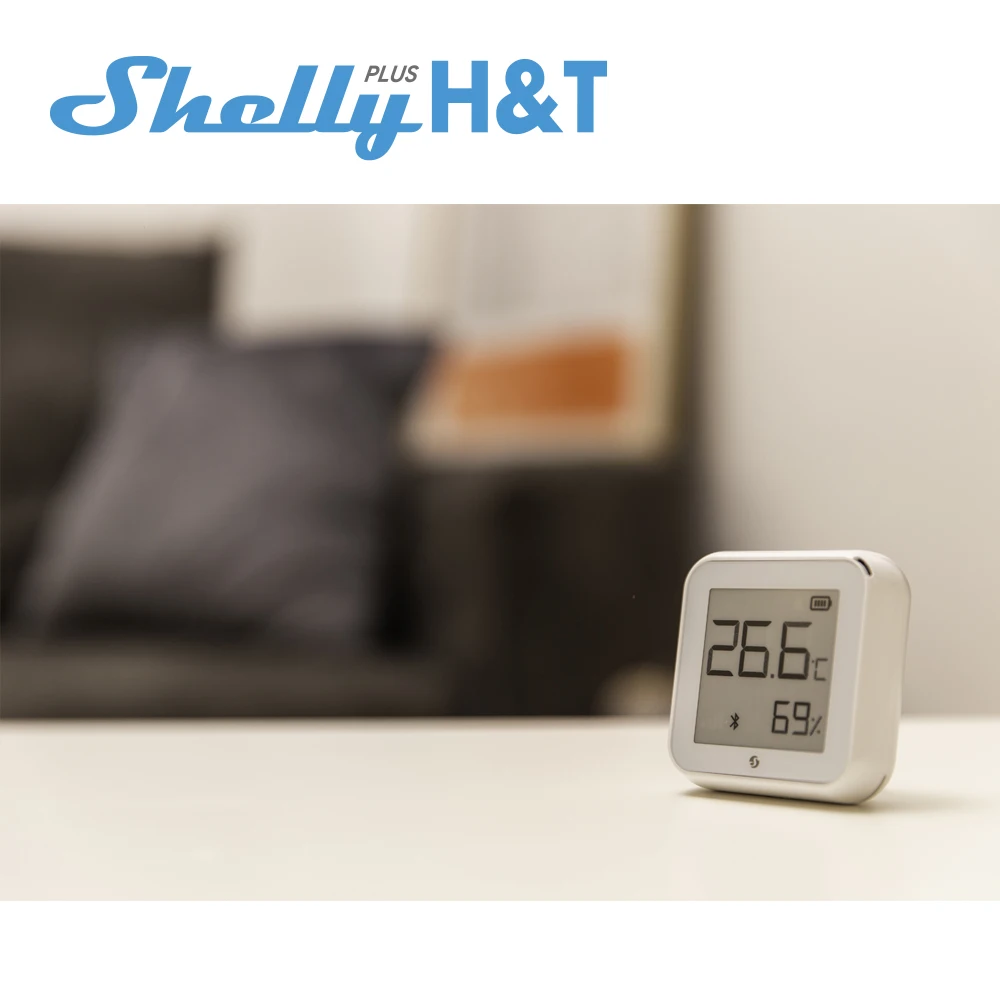 Shelly HT Gen3 WiFi-operated Humidity Temperature Sensor Bluetooth Inclusion Compatible With Alexa Google Home Android More