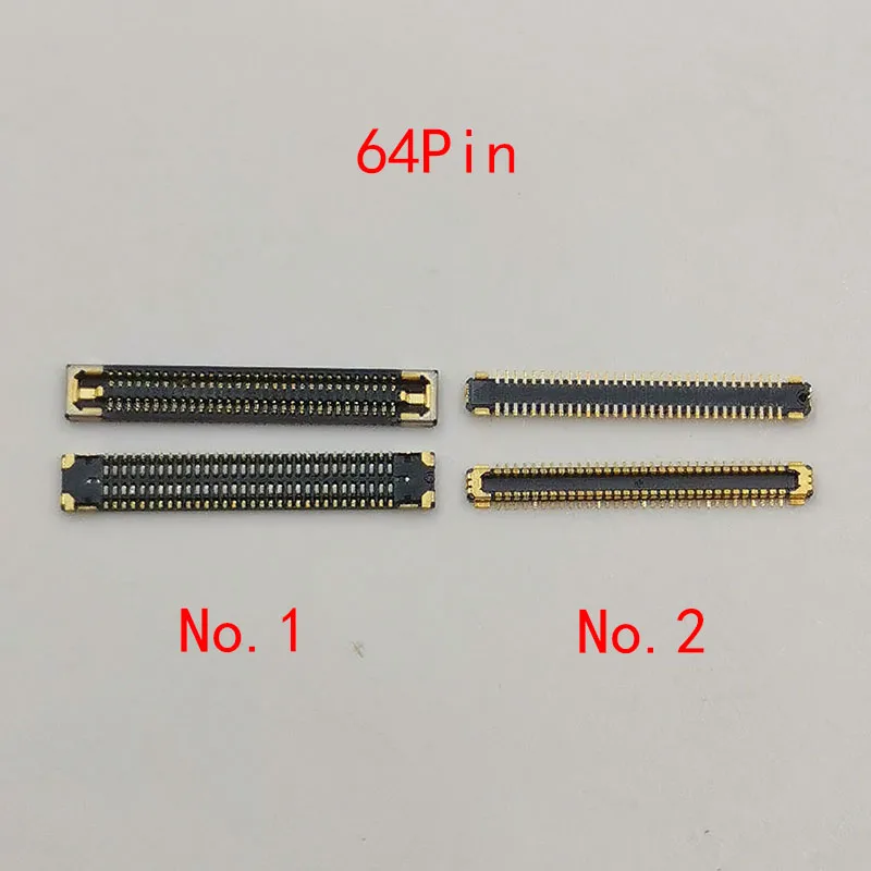 2-10Pcs 64Pin LCD Display FPC Connector For Samsung Note 10 Note10 Plus 5G N970F N971N NOTE9 Fold W20 S10 G970 G977 G973 G975